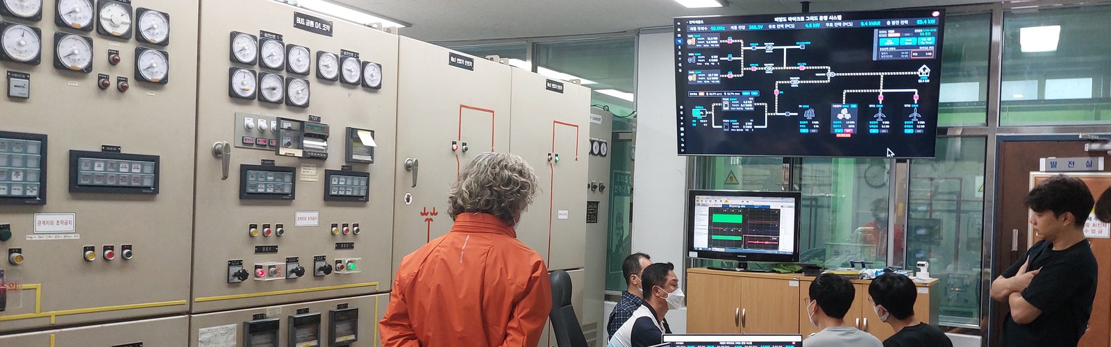 Members of the lab at the converter bench